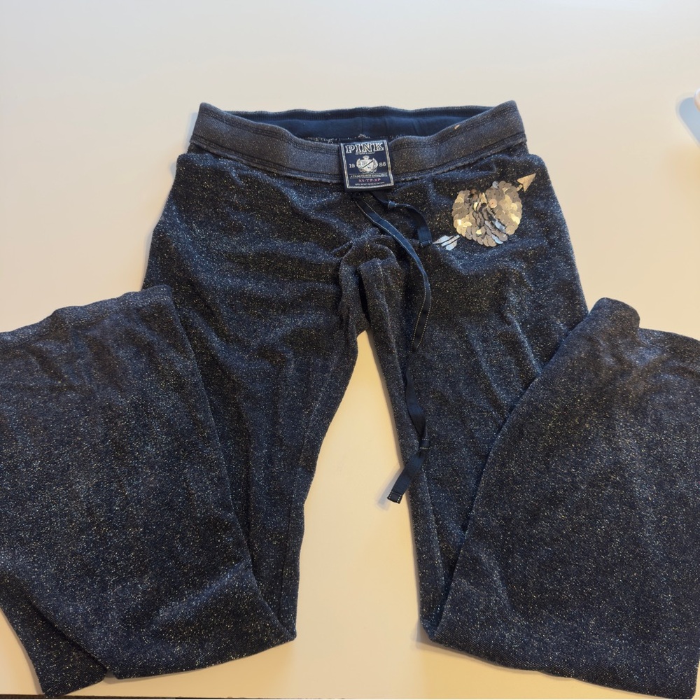 Sparkly vintage PINK low waisted pants - Picture 3 of 3